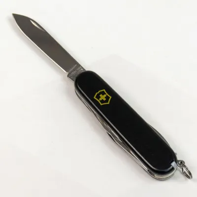 Складной нож Victorinox SPARTAN MAT черный матовый лак с желт.лого 1.3603.3.M0008p - 8 - Robinzon.ua