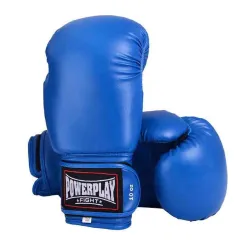 Боксерські рукавиці PowerPlay 3004 Сині 16 унцій - Robinzon.ua