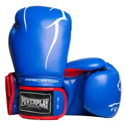 Боксерские перчатки PowerPlay 3018 Синие 16 унций - Robinzon.ua
