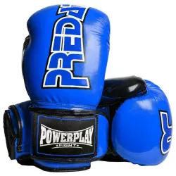 Боксерські рукавиці PowerPlay 3017 Сині карбон 16 унцій - Robinzon.ua