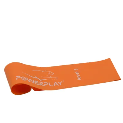 Фітнес-резинка PowerPlay 4140 Level 1 (600*60*0.6 мм, 5 кг) Помаранчева - 4 - Robinzon.ua