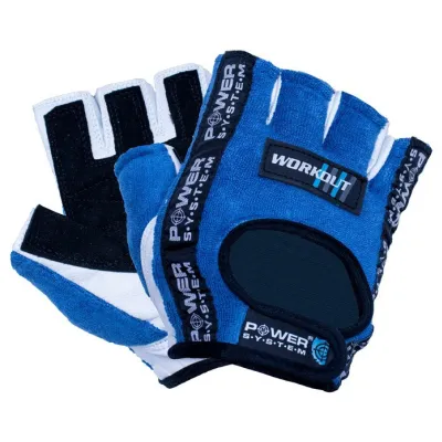 Рукавички для фітнесу і важкої атлетики Power System Workout PS-2200 L Blue Рукавички для фітнесу і важкої атлетики Power System Workout PS-2200 L Blue - Robinzon.ua