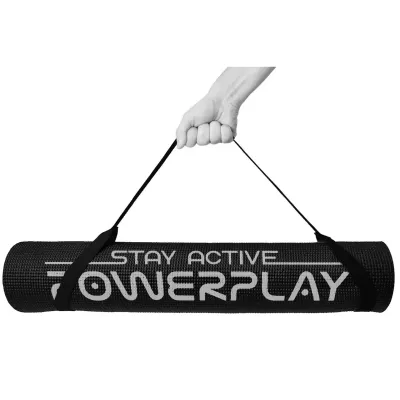 Килимок для йоги та фітнесу PowerPlay 4010 (173*61*0.6) Black - 6 - Robinzon.ua