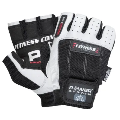 Перчатки для фитнеса и тяжелой атлетики PowerSystem PS-2300 Fitness Black/White M Перчатки для фитнеса и тяжелой атлетики PowerSystem PS-2300 Fitness Black/White M - Robinzon.ua
