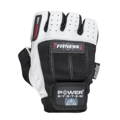 Перчатки для фитнеса и тяжелой атлетики PowerSystem PS-2300 Fitness Black/White M - 1 - Robinzon.ua