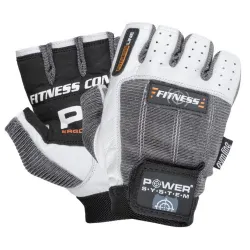 Перчатки для фитнеса и тяжелой атлетики PowerSystem PS-2300 Fitness Grey/White S - Robinzon.ua