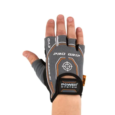 Рукавички для фітнесу і важкої атлетики Power System PS-2260 Pro Grip EVO Grey S - 1 - Robinzon.ua