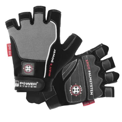 Рукавички для фітнесу та важкої атлетики Power System PS-2580 Man’s Power Black/Grey M - 3 - Robinzon.ua