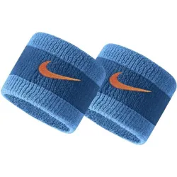 Напульсники Nike Swoosh Wristbands 2 PK Marina/Laser Blue/Rush Orange OSFM (N.000.1565.446.OS) - Robinzon.ua
