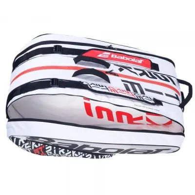 Чехол для теннисных ракеток Babolat RH X12 PURE STRIKE (12 ракеток) Белый/Красный (751201/149) - 3 - Robinzon.ua