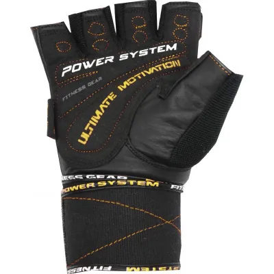 Рукавиці для фітнесу та важкої атлетики Power System PS-2810 Ultimate Motivation Black/Yellow Line XL - 2 - Robinzon.ua