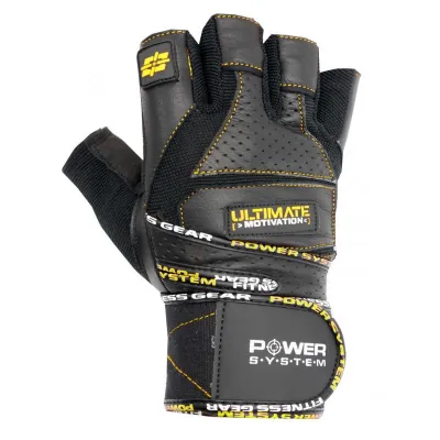 Рукавиці для фітнесу та важкої атлетики Power System PS-2810 Ultimate Motivation Black/Yellow Line XL - 1 - Robinzon.ua