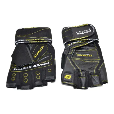 Рукавиці для фітнесу та важкої атлетики Power System PS-2810 Ultimate Motivation Black/Yellow Line XL - 3 - Robinzon.ua