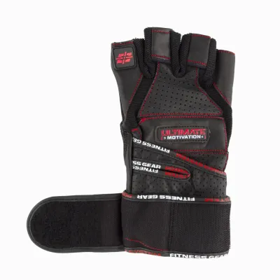 Рукавиці для фітнесу та важкої атлетики Power System PS-2810 Ultimate Motivation Black/Red Line L - 3 - Robinzon.ua