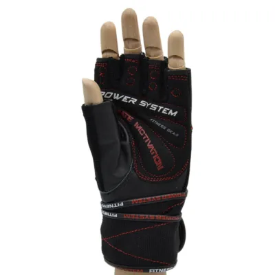 Рукавиці для фітнесу та важкої атлетики Power System PS-2810 Ultimate Motivation Black/Red Line L - 5 - Robinzon.ua