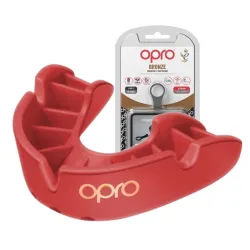 Капа боксерська OPRO Bronze доросла (вік 11+) Red (art.102500002) - Robinzon.ua
