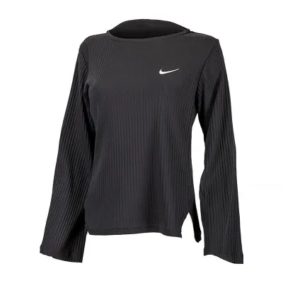 Жіночий лонгслів Nike W NSW RIB JRSY LS TOP Чорний XS (7dDV7866-010 XS) - Robinzon.ua
