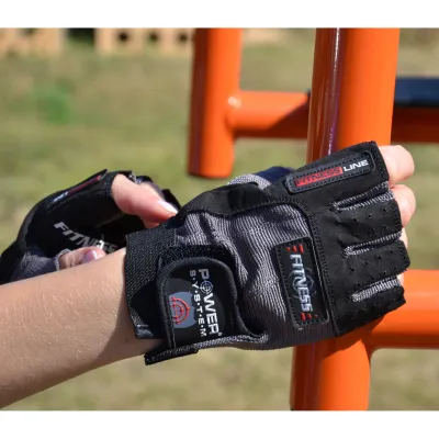 Рукавички для фітнесу та важкої атлетики Power System PS-2300 Fitness Grey/Black XS - 6 - Robinzon.ua