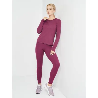 Жіночий лонгслів Joma ORGANIC Бордовий S (901611.651) - 2 - Robinzon.ua