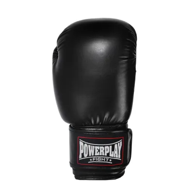 Боксерские перчатки PowerPlay 3004 Classic Черные 10 унций - 1 - Robinzon.ua
