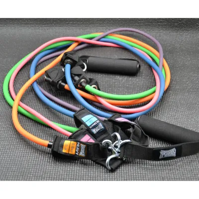 Набір трубчастих еспандерів PowerPlay PP-4102 Expander Set 5шт. (до 35 кг.) - 4 - Robinzon.ua