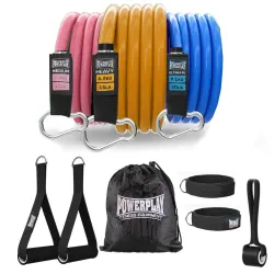 Набір трубчастих еспандерів PowerPlay PP-4101 Expander Tube Set 3шт. (до 18,2 кг.) - Robinzon.ua