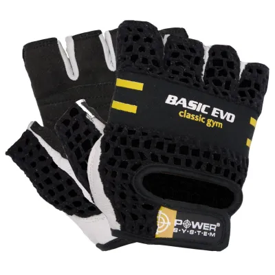 Рукавички для фітнесу і важкої атлетики Power System PS-2100 Basic EVO Black/Yellow Line XXL - 6 - Robinzon.ua