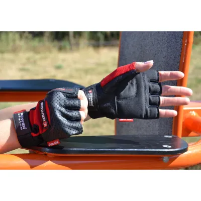 Перчатки для фитнеса и тяжелой атлетики Power System PS-2500 Power Plus Black/Red XXL - 4 - Robinzon.ua