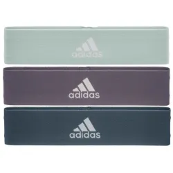 Набір еспандерів Adidas Resistance Band Set (L, M, H) зелений, фіолетовий, темно-синій Уні 70х7,6х0,5 ADTB-10711 - Robinzon.ua