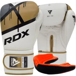 Боксерські рукавиці RDX F7 Ego Golden 16 унцій (капа в комплекті) - Robinzon.ua
