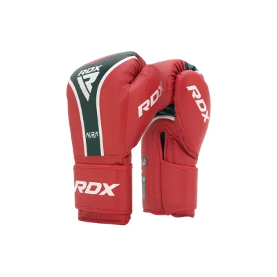 Боксерські рукавиці RDX AURA PLUS T-17 Red/Black 16 унцій (капа в комплекті) - 6 - Robinzon.ua