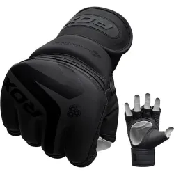 Перчатки для ММА RDX F15 Noir Matte Black XL (капа в комплекте) - Robinzon.ua