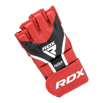 Рукавиці для ММА RDX AURA PLUS T-17 Red/Black XL (капа у комплекті) - 3 - Robinzon.ua
