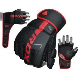 Рукавиці для ММА RDX F6 KARA Matte Red XL (капа у комплекті) - Robinzon.ua