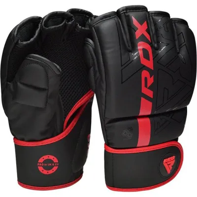 Рукавиці для ММА RDX F6 KARA Matte Red XL (капа у комплекті) - 3 - Robinzon.ua
