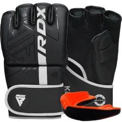 Рукавиці для ММА RDX F6 KARA Matte White L (капа у комплекті) - Robinzon.ua