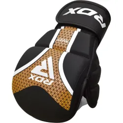 Рукавиці для ММА RDX SHOOTER AURA PLUS T-17 Black Golden XL (капа у комплекті) - Robinzon.ua
