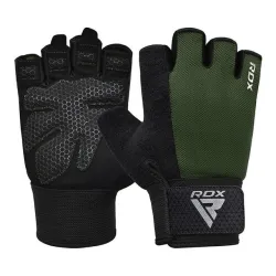 Перчатки для фитнеса RDX W1 Half Army Green Plus S - Robinzon.ua
