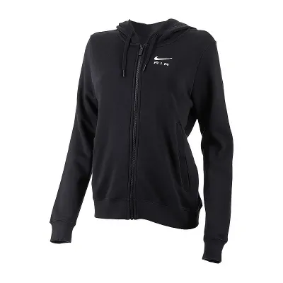 Жіноча Толстовка Nike W NSW AIR FLC HD FZ Чорний L (DV8046-010) - 2 - Robinzon.ua