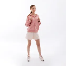 Жіноча Толстовка New Balance Essentials Stacked Logo FZ Рожевий M (7dWJ31530HAO M) - Robinzon.ua