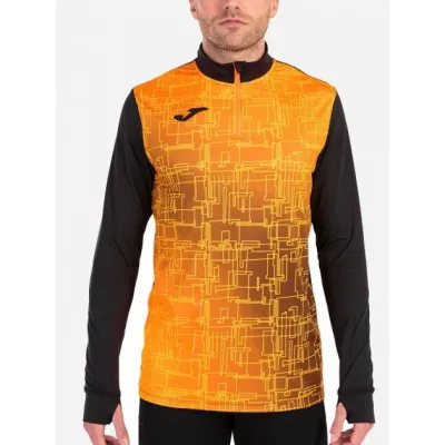 Чоловіча спортивна кофта Joma Elite VIII Чорний Помаранчевий XL (101930.108) - Robinzon.ua