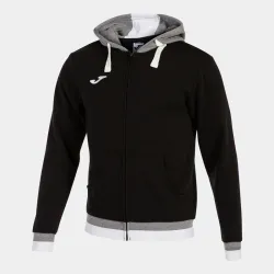 Чоловіча спортивна кофта Joma CONFORT II ZIP-UP HOODIE чорний,сірий S 101963.111 S - Robinzon.ua