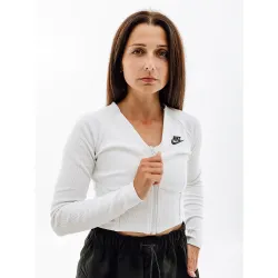 Жіноча Кофта Nike W NSW LS TOP RIB SW Білий  L (7dFJ5220-121 L) - Robinzon.ua