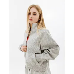 Жіночий Реглан Nike W NSW TP TFADV QZ NKFWD Сірий M (7dDQ6999-084 M) - Robinzon.ua
