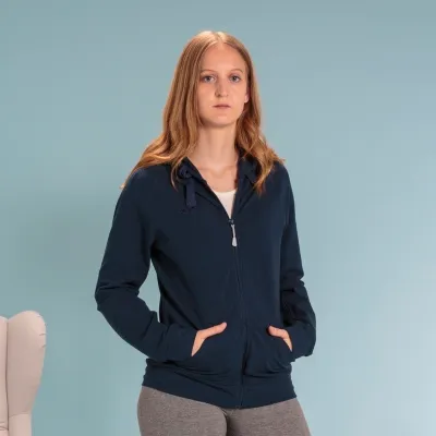 Жіноча спортивна кофта Joma CORINTO HOODIE JACKET темно-синий XS 901134.331 XS - 1 - Robinzon.ua