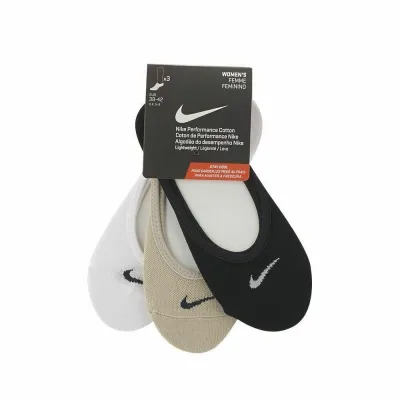 Шкарпетки Nike Women's Everyday Lightweight Footie 3-pack 38-42 black/beige/white SX4863-900 - 3 - Robinzon.ua