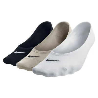 Шкарпетки Nike Women's Everyday Lightweight Footie 3-pack 38-42 black/beige/white SX4863-900 - Robinzon.ua