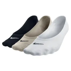 Шкарпетки Nike Women's Everyday Lightweight Footie 3-pack 38-42 black/beige/white SX4863-900 - Robinzon.ua