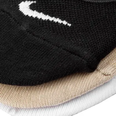 Шкарпетки Nike Women's Everyday Lightweight Footie 3-pack 38-42 black/beige/white SX4863-900 - 2 - Robinzon.ua