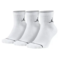 Жіночі Шкарпетки JORDAN U J ED CUSH POLY ANKLE 3PR 144 Білий 34-38 (DX9655-100 34-38) - Robinzon.ua